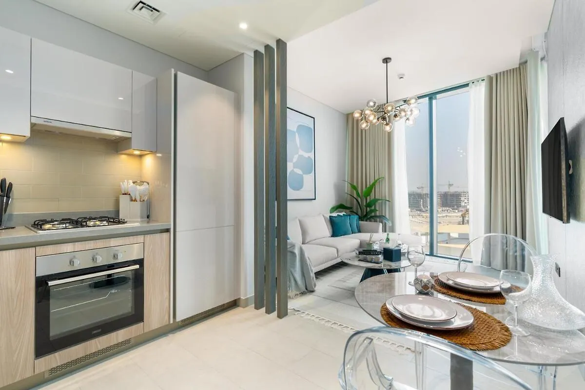 Apartment Calming 1Br Sobha Hartland 10 Mins To Dubai Mall By Vibel